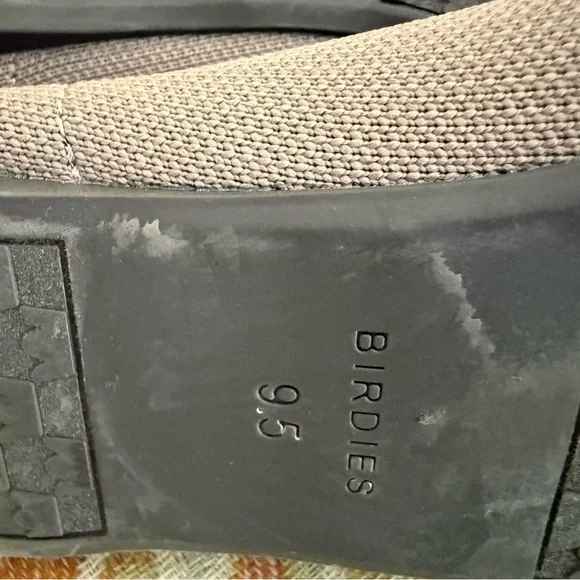 Birdies “The Blackbird” Knit Slip On Pointed Toe Washable Flats Taupe Sz9.5 - Picture 7 of 8